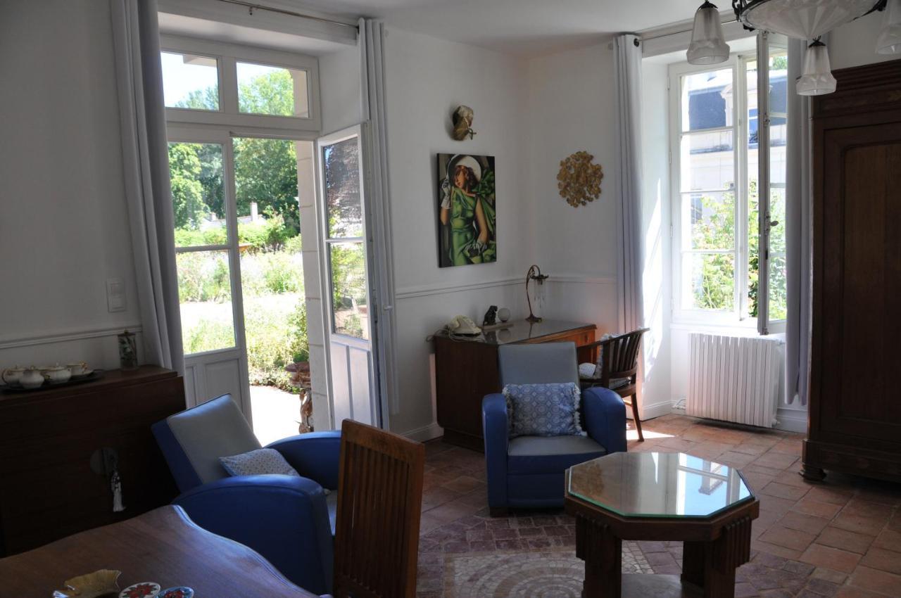 La Terrasse De L'Orangerie Du Chateau - Art Nouveau - Gite 2 Personnes Brain-sur-Allonnes Bagian luar foto